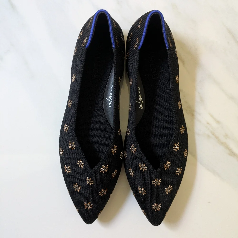 NIB Rothy's The Point II In Daisy Sparkle - Picture 2 of 3